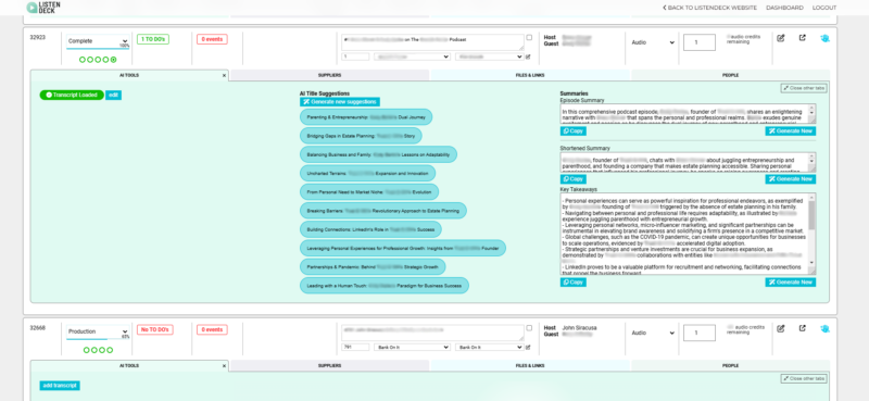 The ListenDesk Dashboard | AI Tools